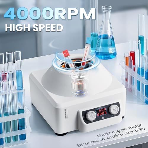 Mxmoonant Centrifuge Machine, 4000RPM Lab Benchtop PRP Centrifuges