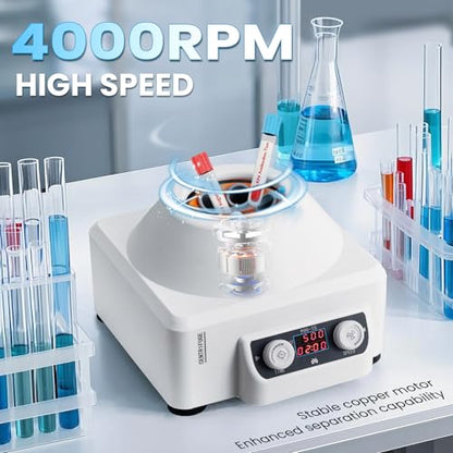 Mxmoonant Centrifuge Machine, 4000RPM Lab Benchtop PRP Centrifuges