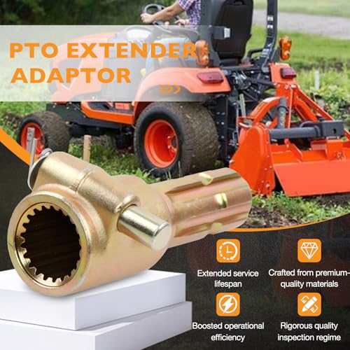 PTO Extender Adaptor, Female 21 Spline & 1-3/8", Male 6 Spline & 1-3/8"