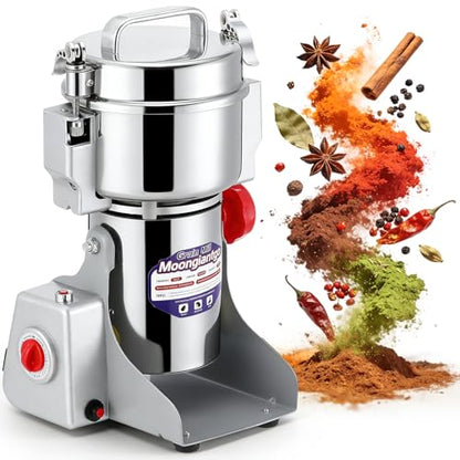 Moongiantgo Grain Mill Grinder Commercial Spice Grinder, 700g Swing, 110V - size: 700g Swing Type
