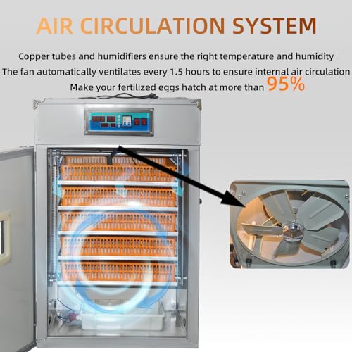 XKV 440 Egg Large Incubator with Automatic Egg Turning,with Viewing Window - size: 440 Egg-265L