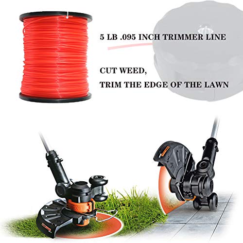 Trimmer Line .095 Commercial WeedEater String Heavy Duty 5 LB