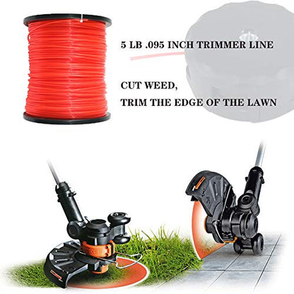 Trimmer Line .095 Commercial WeedEater String Heavy Duty 5 LB
