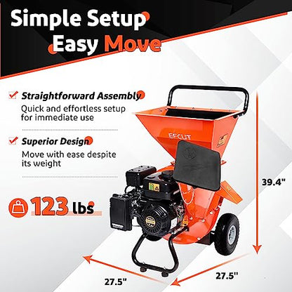 C30 LITE Wood Chipper 15:1 Reduction Ratio 3-in-1 Multi-Function Wood Chipper [Exclusive Bundle Deal]