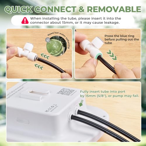 HIRALIY Solar Drip Irrigation System with Timer, Automatic Plant Watering