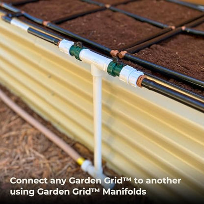 Garden Grid Manifold | Link Multiple Garden Grids | 6" Tall, Double Style - size: 6" Tall, style: Double