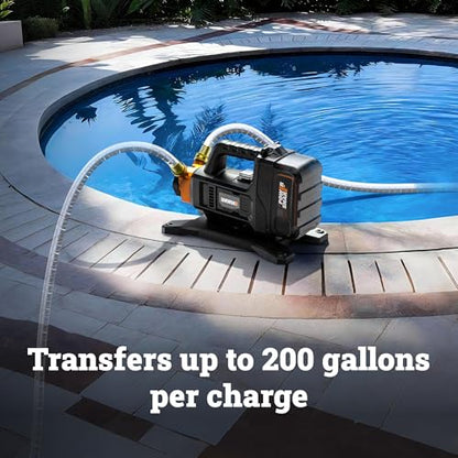 WORX Cordless Water Transfer Pump, 20V Portable Pump, WG830 - style: 20V 5.75 GPM Water Pump With Battery And Charger