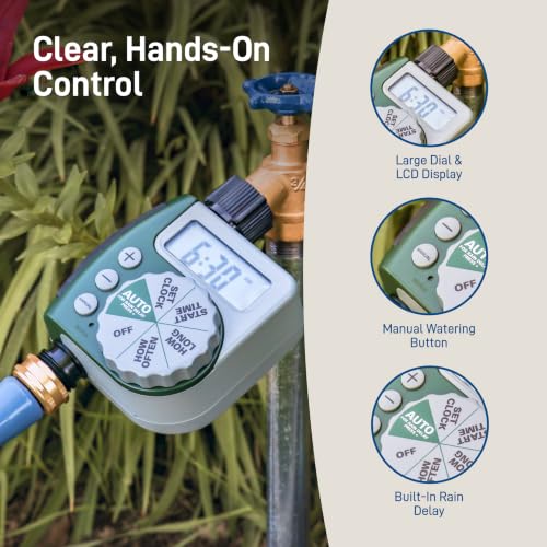 Orbit 62067 1-Outlet Programmable Digital Hose Watering Timer, 2-Pack - size: 1 Outlet (Pack of 2)