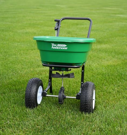 The Andersons Pacer Pro Walk-Behind Broadcast Spreader for Fertilizer, Grass Seed and Salt - 80 lb Hopper Capacity