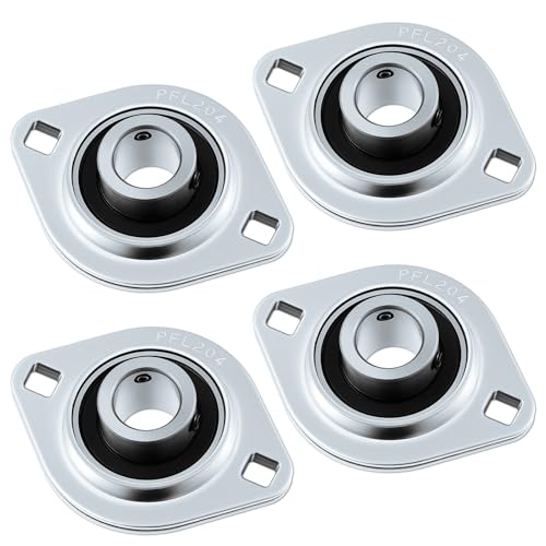 4 Pcs Sbpfl204-12 3/4" Pressed Flange Bearing 2-Bolt Mount