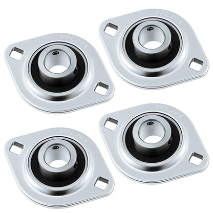 4 Pcs Sbpfl204-12 3/4" Pressed Flange Bearing 2-Bolt Mount