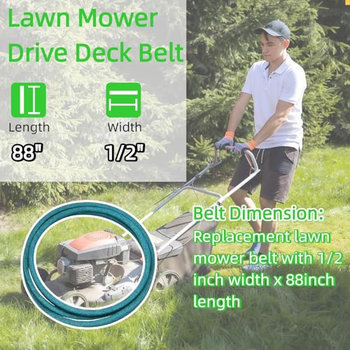 144200 Lawn Mower V Belt 1/2" x 88"inch Compatible with AYP 532144200 178138 121979X 105380X 532131290 419271 531007562 532126520 - size: 144200