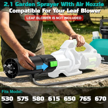 2-in-1 Mist Sprayer Compatible for EGO Leaf Blower (NO Blower) - color: Green