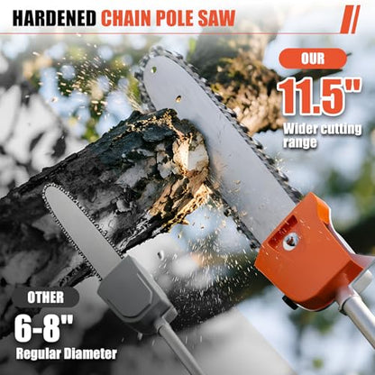 Baotree 52cc 6 in 1 Gas Hedge Trimmer, Weed Eater, String Trimmer, Edger, Pole Saw Chainsaw Pruner with EPA, CE and EMC Certification