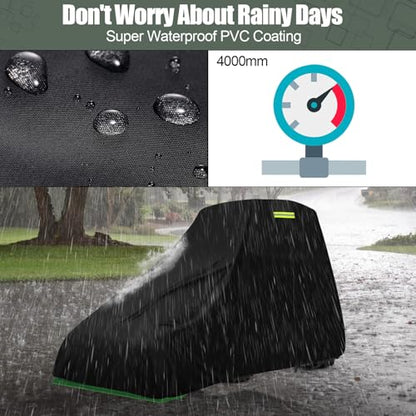 Waterproof Tractors Cover Fit Campact Tractor with Cabin and Front Loader - size: 150 L x 75 W x 110 H