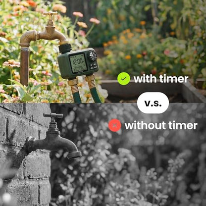 Garden Hose Sprinkler Timer 1 or 2 Outlet Programmable Controller - style: 2-Zone