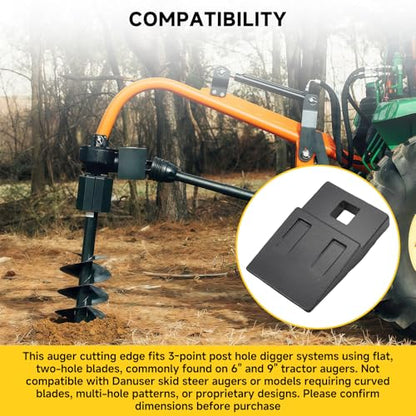 3 Point Auger Teeth Cutting Edge for 3 Point Tractor Post Hole Digger Auger