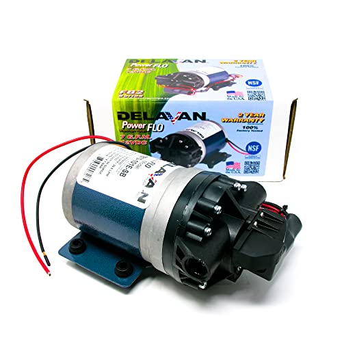 Delavan Pumps, 12v DEMAND STYLE DIAPHRAGM SPRAYER PUMP 7GPM, Volts 12 Pump Type Diaphragm, Max. Flow Rate 7 GPM, Model# 7870-101E-SB