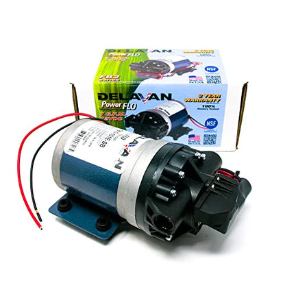 Delavan Pumps, 12v DEMAND STYLE DIAPHRAGM SPRAYER PUMP 7GPM, Volts 12 Pump Type Diaphragm, Max. Flow Rate 7 GPM, Model# 7870-101E-SB
