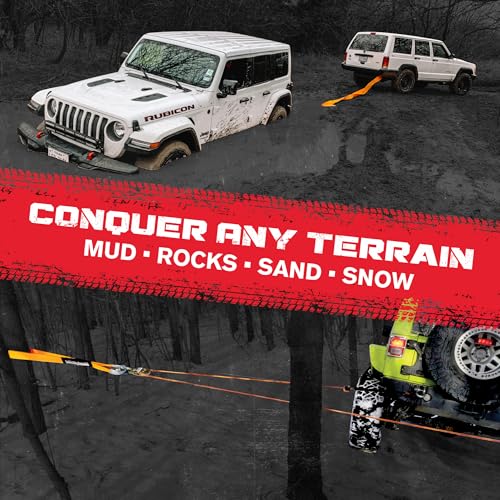 GearAmerica Heavy Duty Tow Strap 3" x 20-35,053 lbs Tree Saver, 2 Pack - color: 3"x20', size: 2 Pack