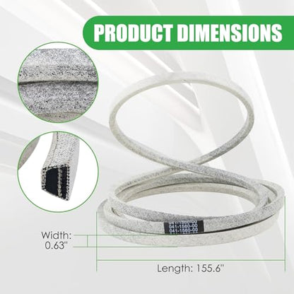 041-1560-00 Mower Deck Belt Fit for Bad Boy with 54 Inch Deck - size: 0.63" x 155.6"
