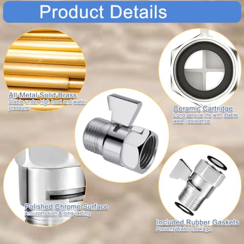 Shower Head Shut Off Control Valve, Pressure Reducer, Flow Restrictor