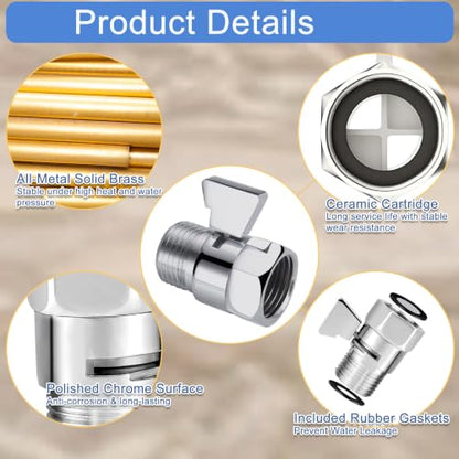 Shower Head Shut Off Control Valve, Pressure Reducer, Flow Restrictor