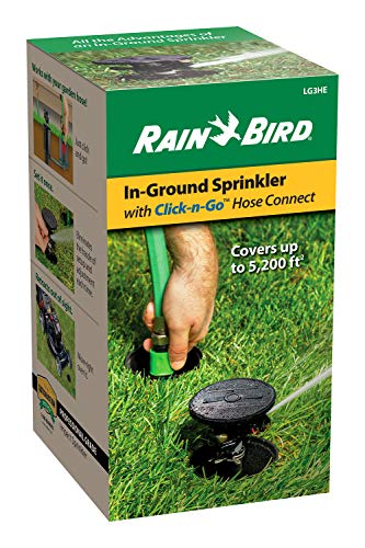 Rain Bird LG3HE In-Ground Impact Sprinkler with Click-N-Go Hose Connect (Pack of 8) - size: In-Ground Impact Sprinkler Kit (Pack of 8)