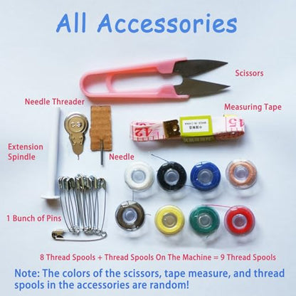 Handheld Sewing Machine, Portable Mini Hand Held Sewing Machine Cordless Electric Stitching Device, DIY Hand Sewer Machine for Household, Travel (Does Not Include A Battery)