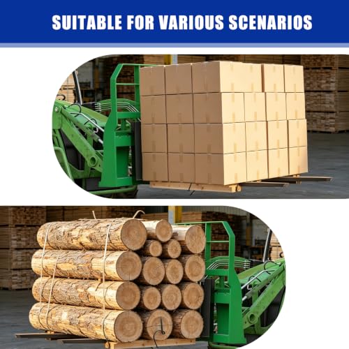 2500LBS Skid Steer Quick Attach Pallet Fork Frame Only, 46 Inch Universal Fork Frame Attachment, Heavy Duty Steel Fork Mount Frame for Tractors Loaders Skid Steers
