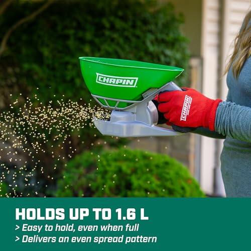 CHAPIN 8706G 3 lb Hand Crank Lawn Spreader, Lightweight, Seed & Fertilizer - style: Hand Crank
