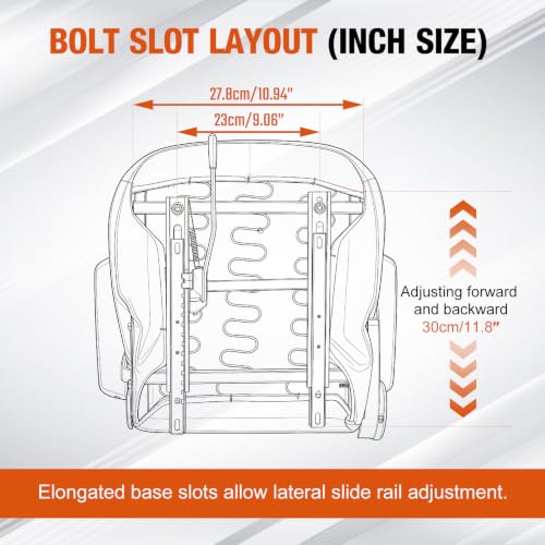 Universal Tractor Seat, Forklift Seat with Safety Belt