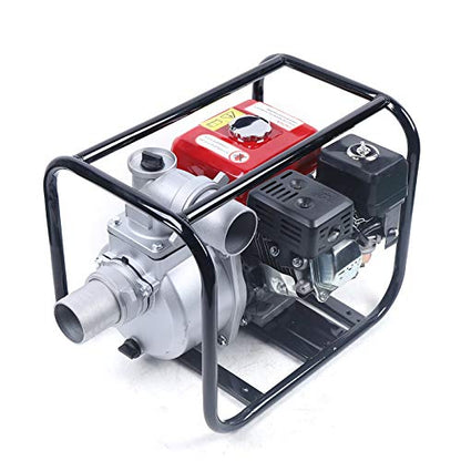 7.5hp 3-Inch Water Transfer Pump Portable Gasoline Water Pump High Pressure Lightweight Petrol Water Pump Drain Pool Flood Irrigation Flooded Basement 60m3/h Flow Rate