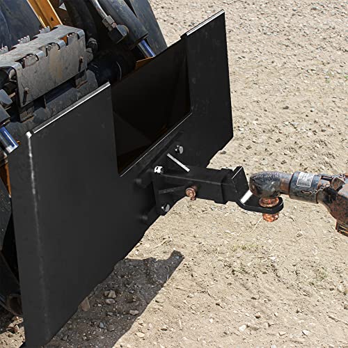 YINTATECH 3000lbs Skid Steer Attachment Plate 3/8" Skid Steer Hitch Plate