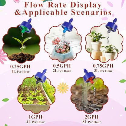 30Pcs 2 GPH Drippers Pressure Compensating Drip Emitters - color: 30 PCS 2GPH