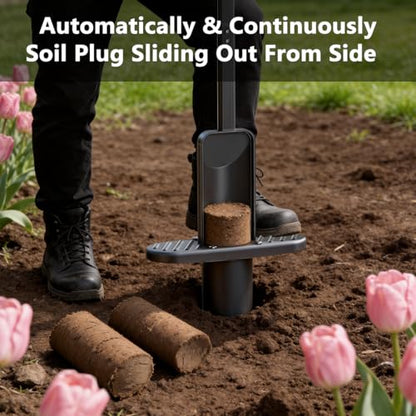 FLORA GUARD Bulb Planter Tool, 2.2" & 3.3" Dual Size Hole Digger