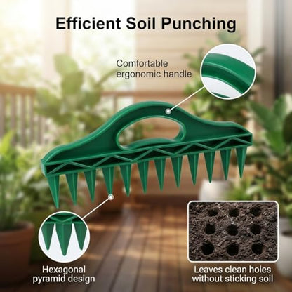 The Row Seeder by Seeding Squar&Mini Seed Planter Tool,Handheld Garden Tool for Precise Seed & Seedling,Adjustable Hand Sowing Seeder with 5 Dial Settings for Flowers, Vegetables