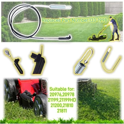 133-1998 Brake Cable for Toro 30" TimeMaster Lawn Mowers - size: 133-1998
