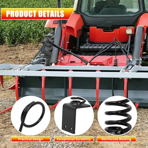 Tractor Hydraulic Hose Hanger - 0.3" Thick Plate (8cm) - color: 1pc Black