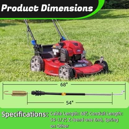105-1845 Traction Control Cable Fits Toro 22" Recycler Lawn Mowers - size: 105-1845