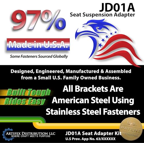 JD01A Seat Suspension Adapter for John Deere X300/X500 Lawn Tractors