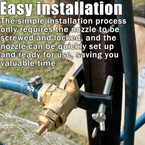 1-Pack Boomless & Fence Line Sprayer Nozzle for ATV – Brass Construction, 31FT Spray Swath, Adjustable Pattern, Universal Fit for Spot Sprayers.