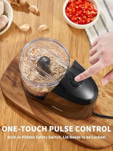 Reemix 1.5-Cup Electric Food Chopper, 100W Mini Food Processor Meat Grinder - color: Black