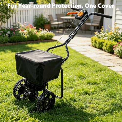 TheElves Wagon Rain Cover Waterproof for EliteEdge Broadcast Spreader 100LB - size: 23x23x15 inch