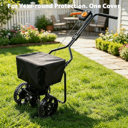 TheElves Wagon Rain Cover Waterproof for EliteEdge Broadcast Spreader 100LB - size: 23x23x15 inch