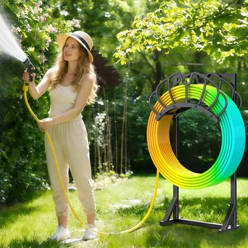 Garden Water Hose Holder for Outside Hose Stand Hanger Rack Freestanding