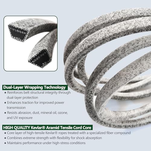 954-04060C Deck Belt for 42Inch Riding Mowers 954-04060B LT1040 - size: 1/2"x96"