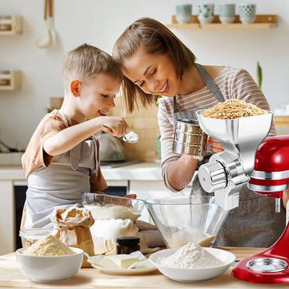 Grain Mill Attachment for KitchenAid Stand Mixers, 12-Level Adjustable
