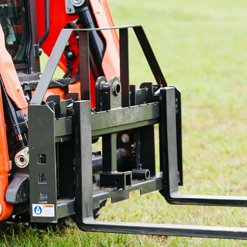 Titan Attachments Standard Series Skid Steer Pallet Fork Frame, 36 in - style: 36" Forks