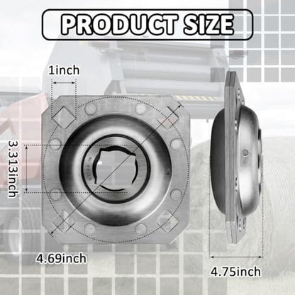 ST208-1N Disc Harrow Bearing 1" Square Flange for Farm Equipment